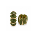 Olive Green & Gold Stretch Bracelet
