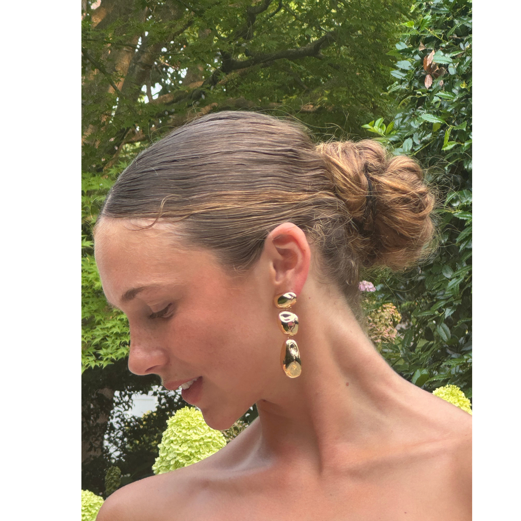 Gold-Tone Drop Earrings